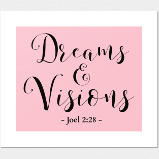 Dreams and visions bible verse Posters and Art